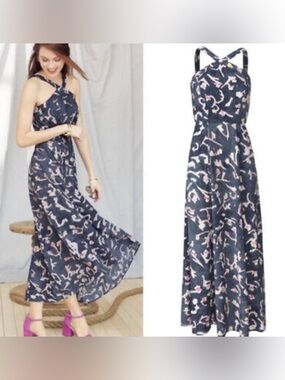 cabi bow halter maxi dress CAbi | Dresses | Cabi Bow Halter Maxi Dress